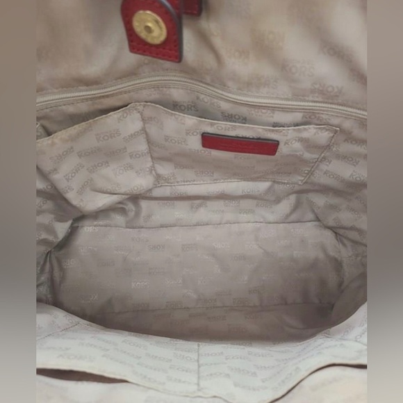 Aurhentic Michael Kors Red Tote - Picture 7 of 7